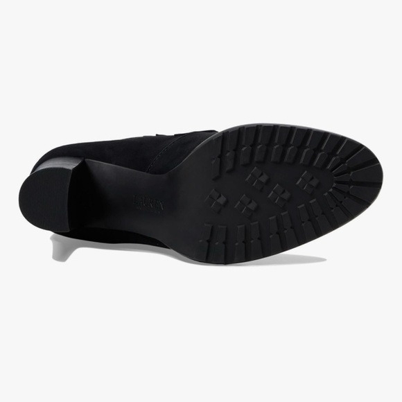 Lauren Ralph Lauren Womens Mabel Suede Lace-Up Booties Black Size 8.5‎ - Picture 5 of 14